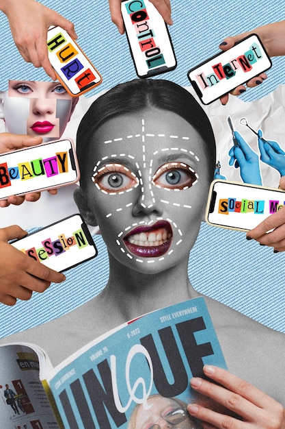A collage showing examples of different types of content that perform well on Instagram: a high-quality photo, an engaging reel, a user-friendly carousel post, and an interactive story with polls.