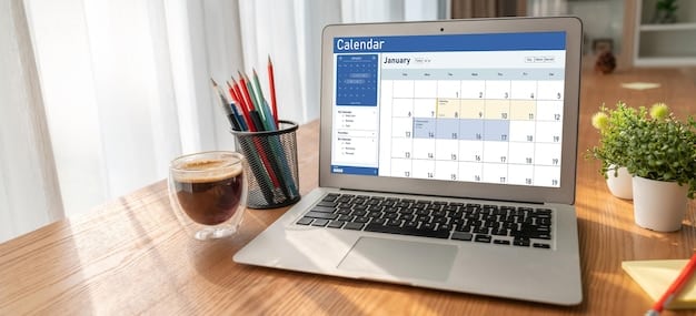 A close-up of a social media scheduling tool interface, showing a calendar view with various posts scheduled across different platforms, emphasizing the ease of planning and organization.