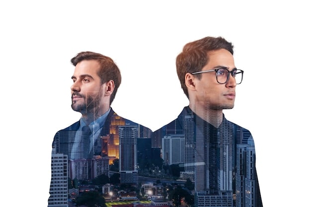 A split screen showing two contrasting social media profiles. On one side, a professional and polished profile with relevant industry content. On the other side, a profile filled with unprofessional and controversial posts.