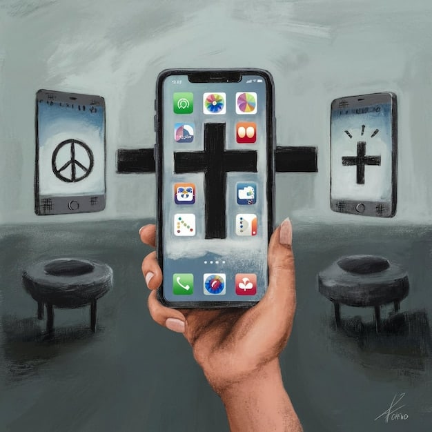 A hand holding a smartphone with multiple social media icons around it, symbolizing the widespread nature of digital gossip.