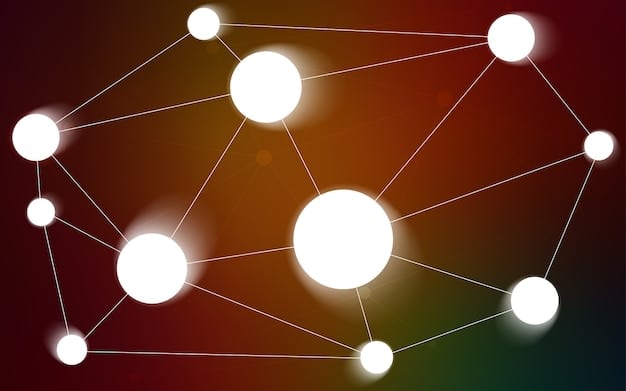 A diagram illustrating interconnected nodes within a network, with some nodes forming tighter clusters, symbolizing how a broad online community can foster smaller, more meaningful sub-groups and individual connections for introverts.