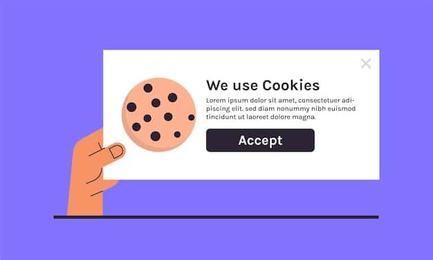 A digital interface showing a pop-up consent banner with options to accept or decline cookies, emphasizing user control over data sharing in an online community setting.