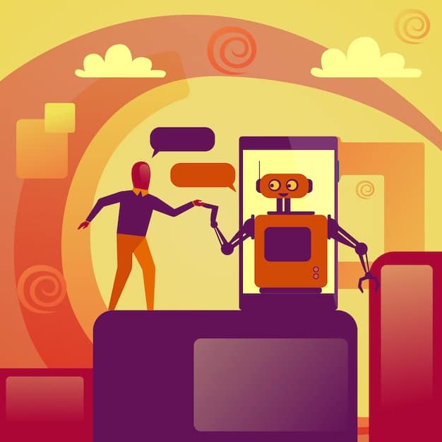 A stylized depiction of AI processing user data to personalize a gamified online community experience, showing connected nodes of information flowing into user profiles with different badges and progress bars.