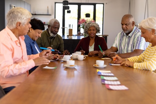A diverse group of senior leaders collaboratively discussing a strategy around a table, with open body language and active listening evident, symbolizing inclusive leadership.