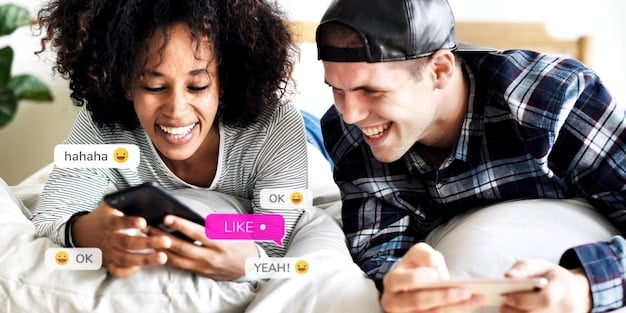 A customer (diverse ethnicity, smiling) comfortably using a product or service advertised with inclusive messaging, feeling represented and satisfied, with brand iconography in the background.